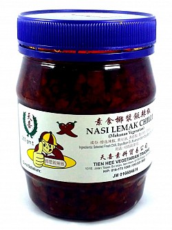 Vegetarian Nasi Lemak Chili 素食椰浆饭辣椒