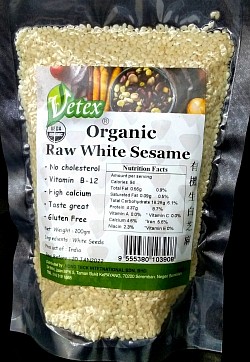 Organic Raw White Sesame  有机生白芝麻