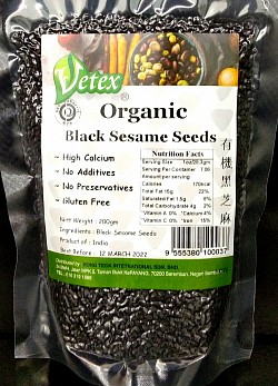 Organic Black Sesame Seeds 有机黑芝麻